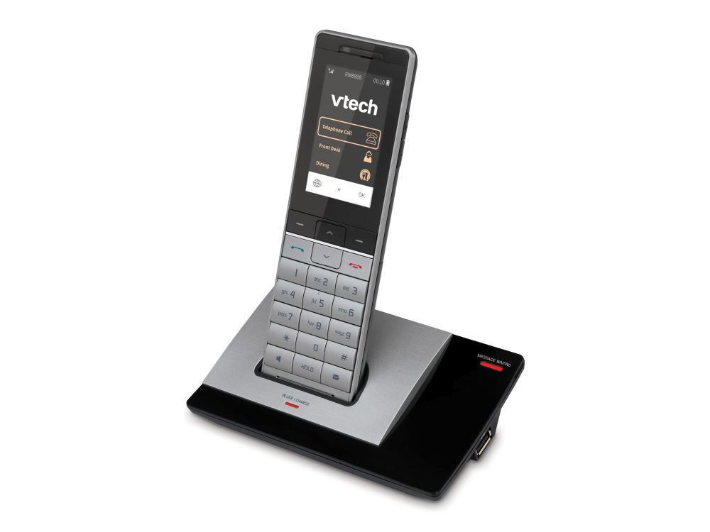 PMX-S5420 Silver/Black 2-Line SIP Cordless Phone