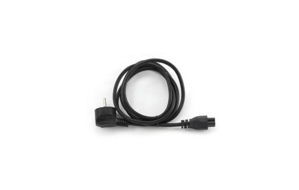 Longwell 3-pin Mickey Mouse (C5) EU Powercord | 1,8 m | Zwart