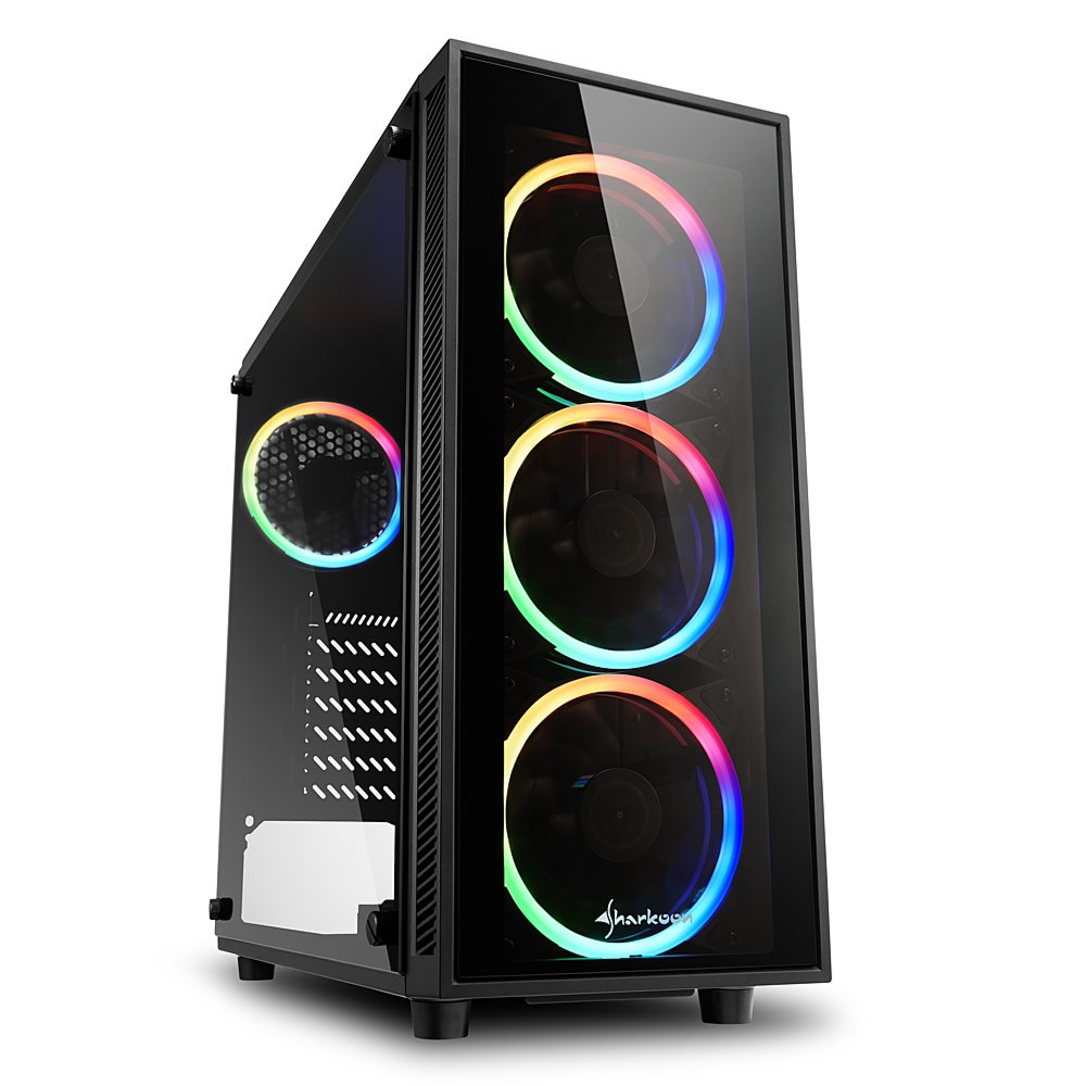 Sharkoon TG4 RGB | Midi Tower Behuizing | Zwart