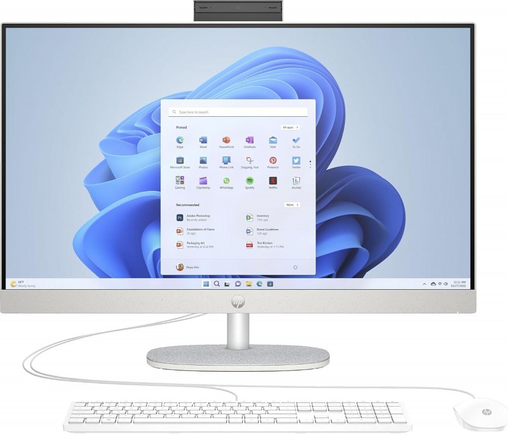 HP All-in-One 24-cr0089ny | 23.8'' Full HD IPS Touchscreen | Intel Core i5-1334U | 8GB RAM | 512GB SSD | W11 Professional