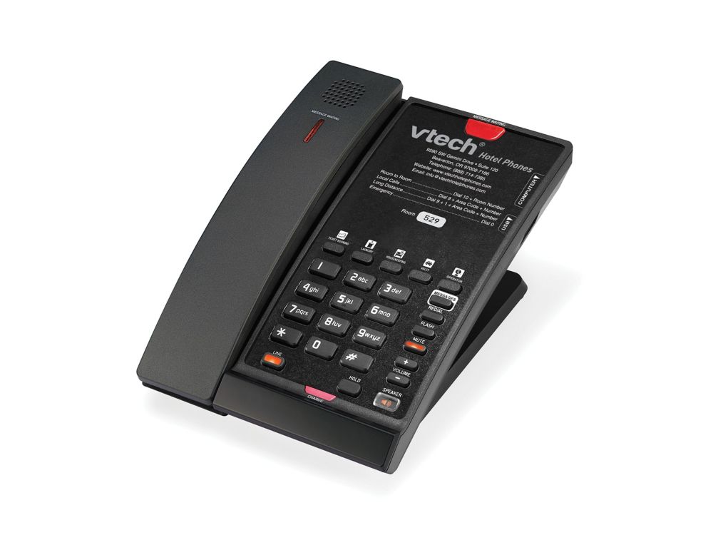 CTM-A2411 Matte Black (5 keys)  Analog Wireless set with 5 programmable Keys