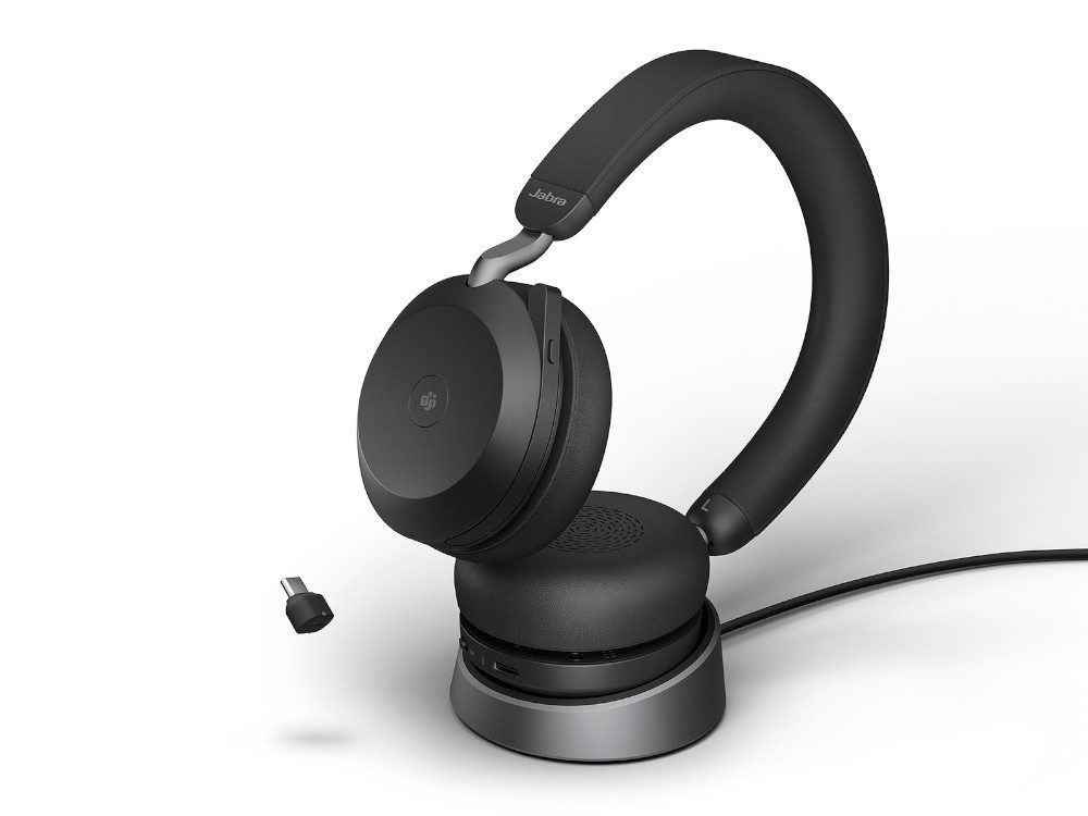 Jabra Evolve2 75 Link380c UC Stereo Stand  Black