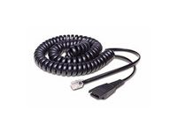 QD Cord to RJ10, coiled, 0,5 - 2m standard-allocation