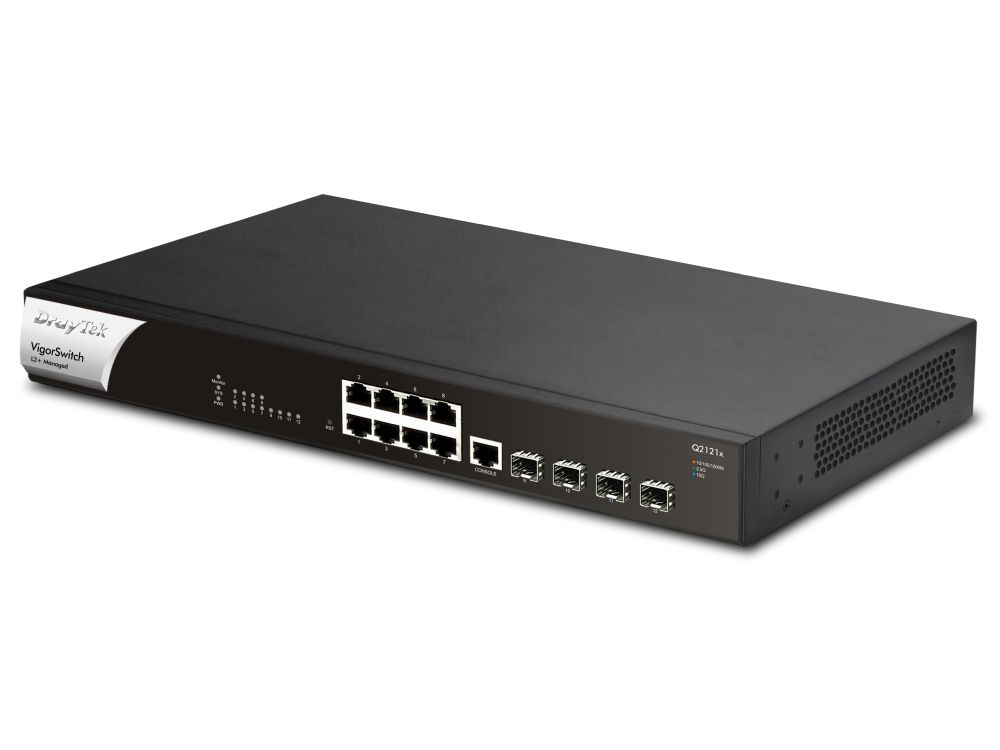 VigorSwitch Q2121x 12 poorts Layer 2+  managed switch