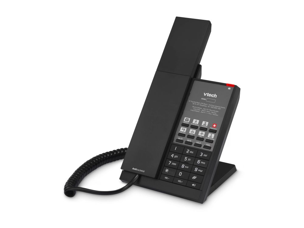 NG-S3211 Matte Black 1-Line SIP Corded Phone