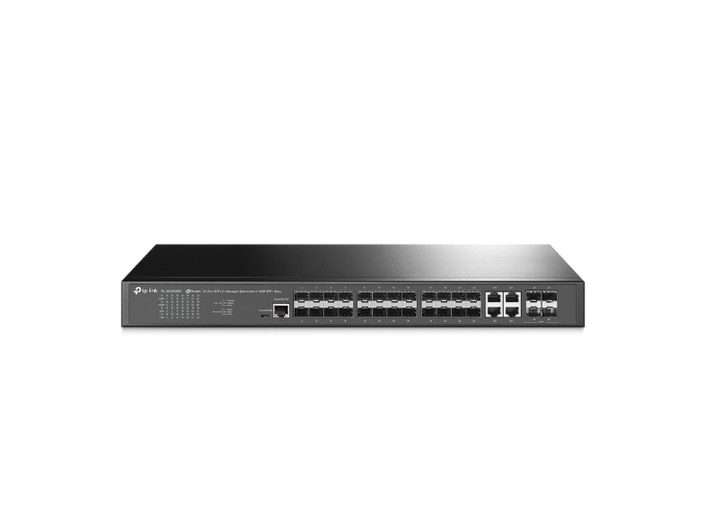 JetStream 24-Port SFP L2+ Managed Switch with 4 10GE SFP+ Slots