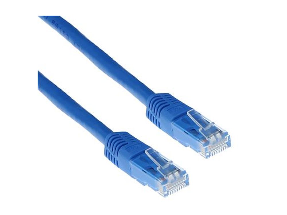 Blauwe 7 meter U/UTP CAT6A patchkabels