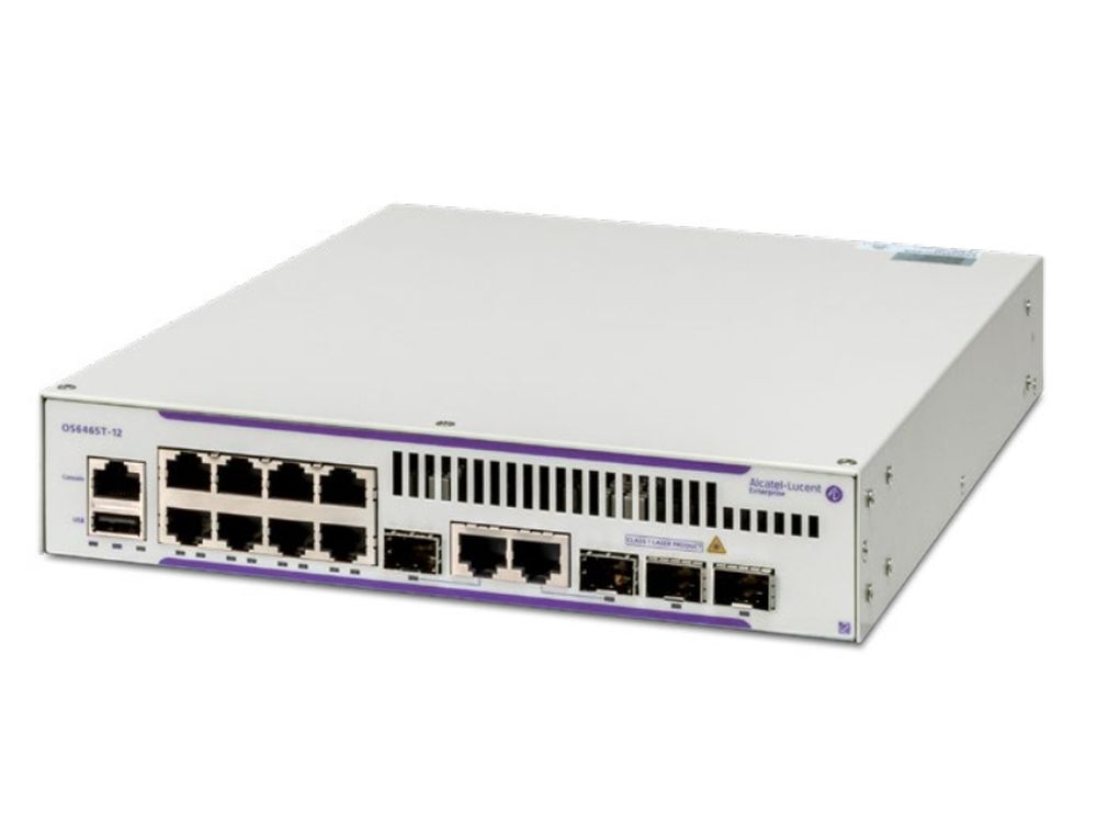 OS6465T-12 Switch, AC PSU and EU Cord