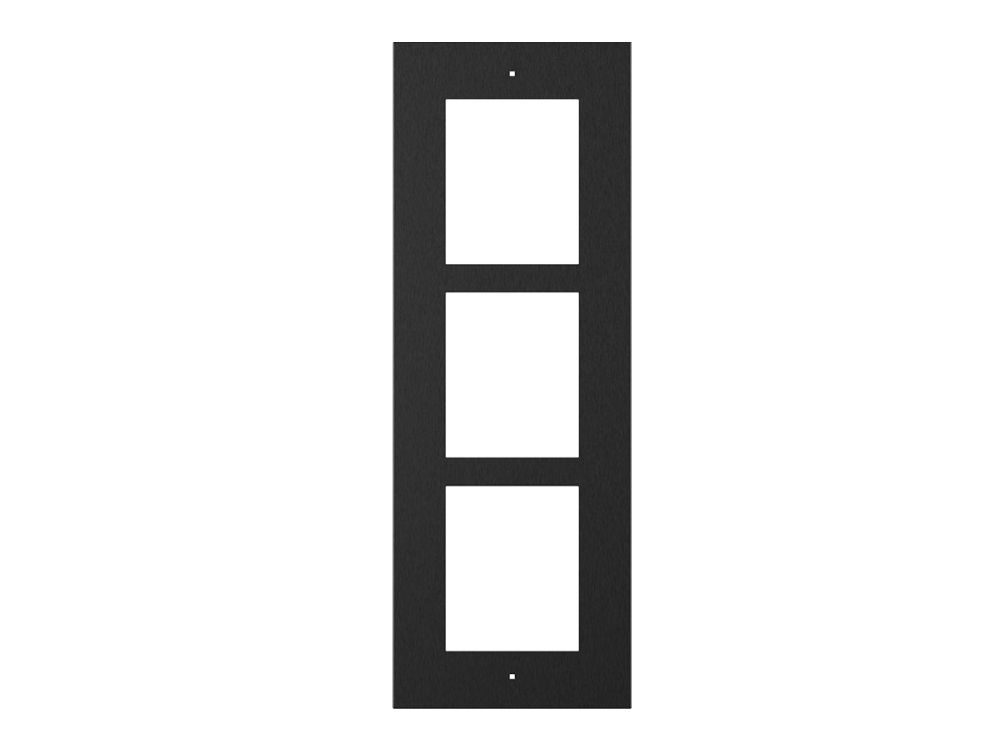 Flush installation frame, 3 modules Zwart (9155016 nodig)