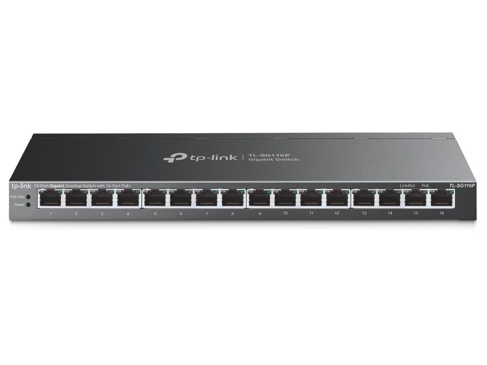 16-Port Gigabit Desktop Switch 16-P PoE+