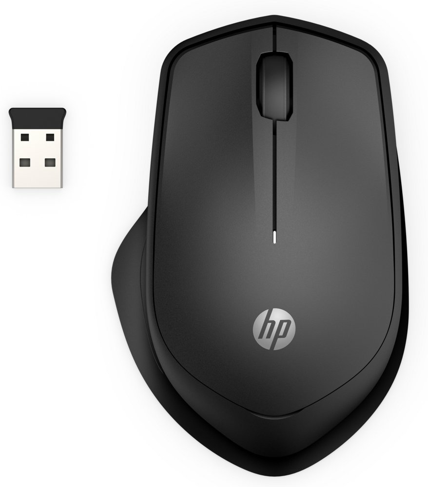 HP 280 Silent | Draadloze Muis | Links- en Rechtshandig | RF | 1200 DPI | Zwart